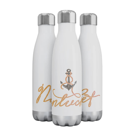 Anchored in Nantucket Water Bottle