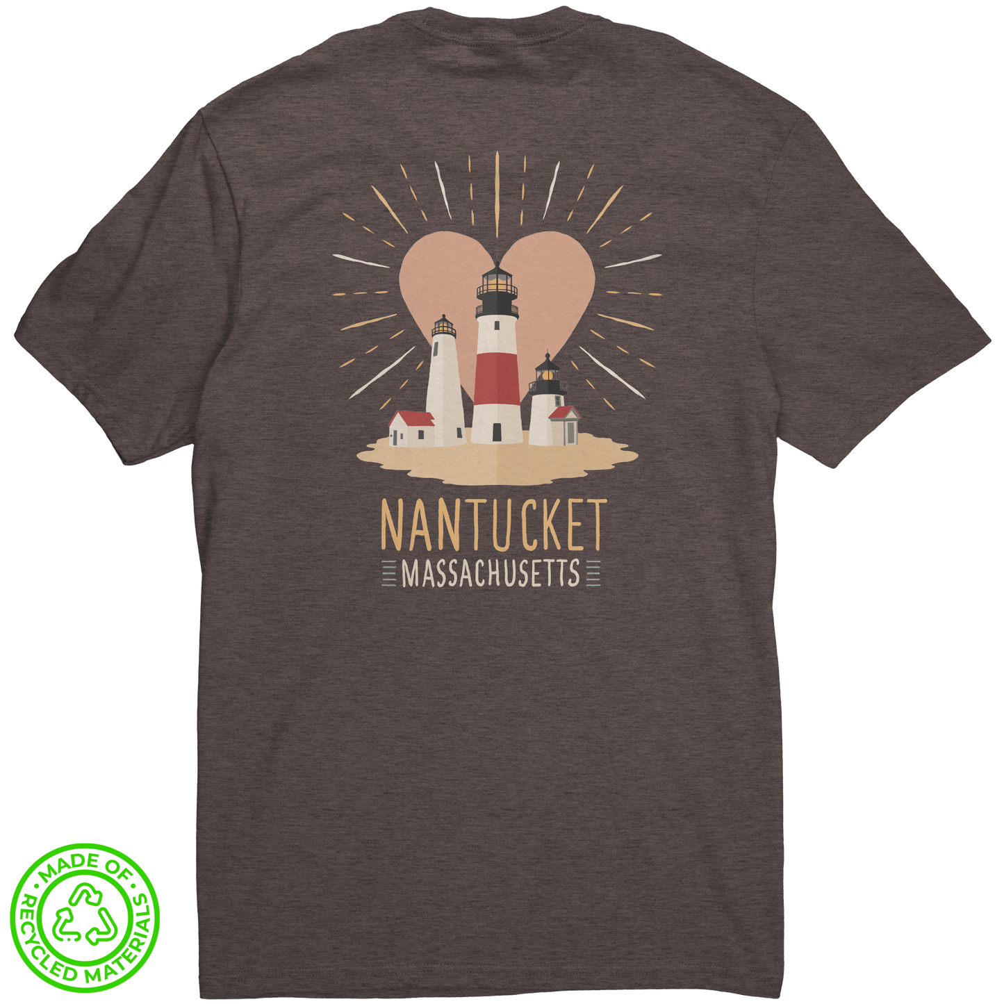 Love_Light_Nantucket_Recycled_Tee_Re-Tee_Flat_Back_-_Deep_Brown_Heather_Mockup.png