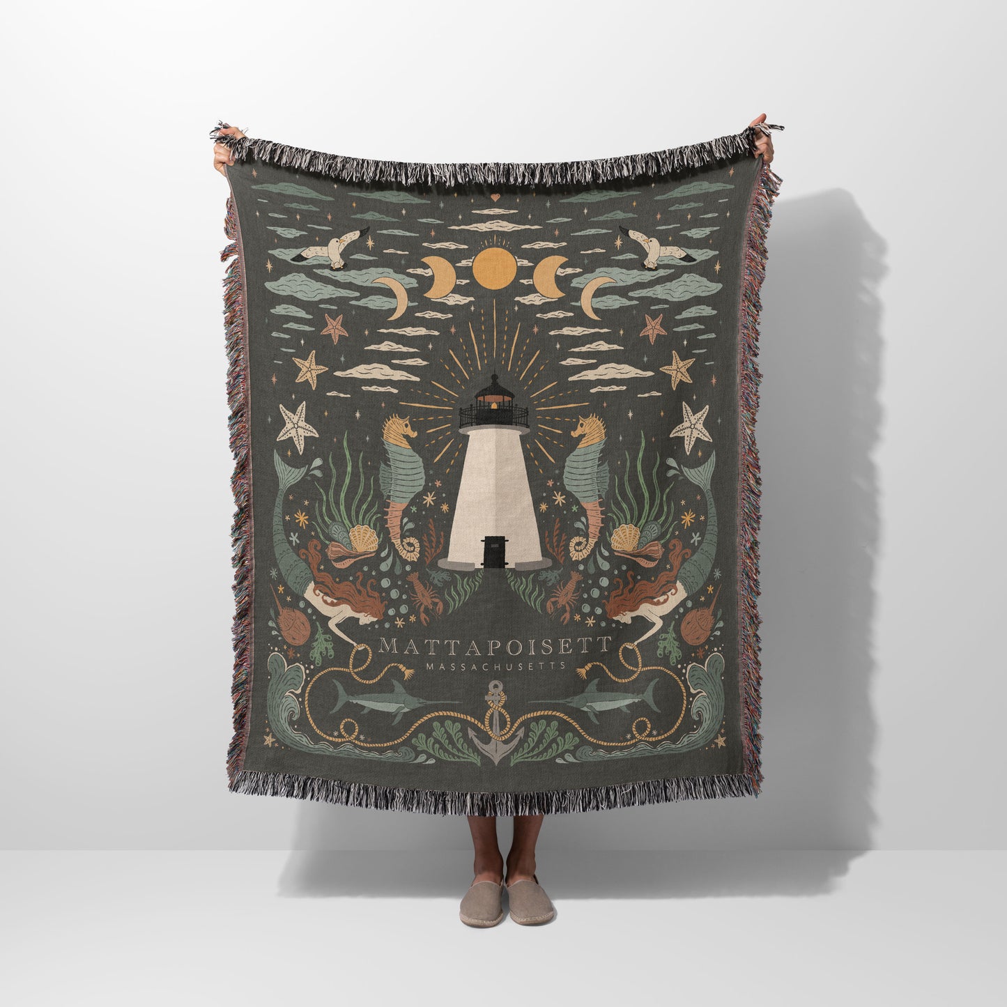 Magical Mattapoisett Woven Blanket