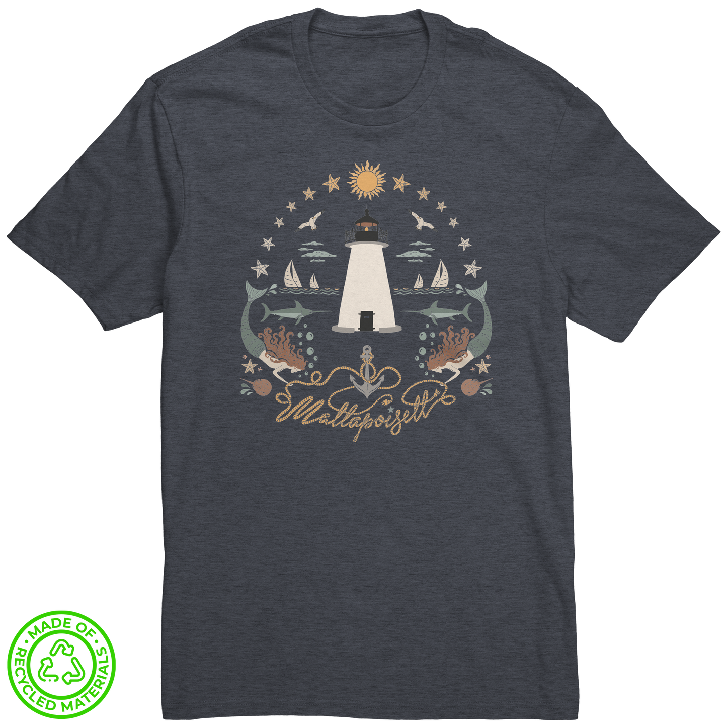 Nautical_Mattapoisett_Tee_Re-Tee_Flat_Front_-_Heathered_Navy_Mockup.png