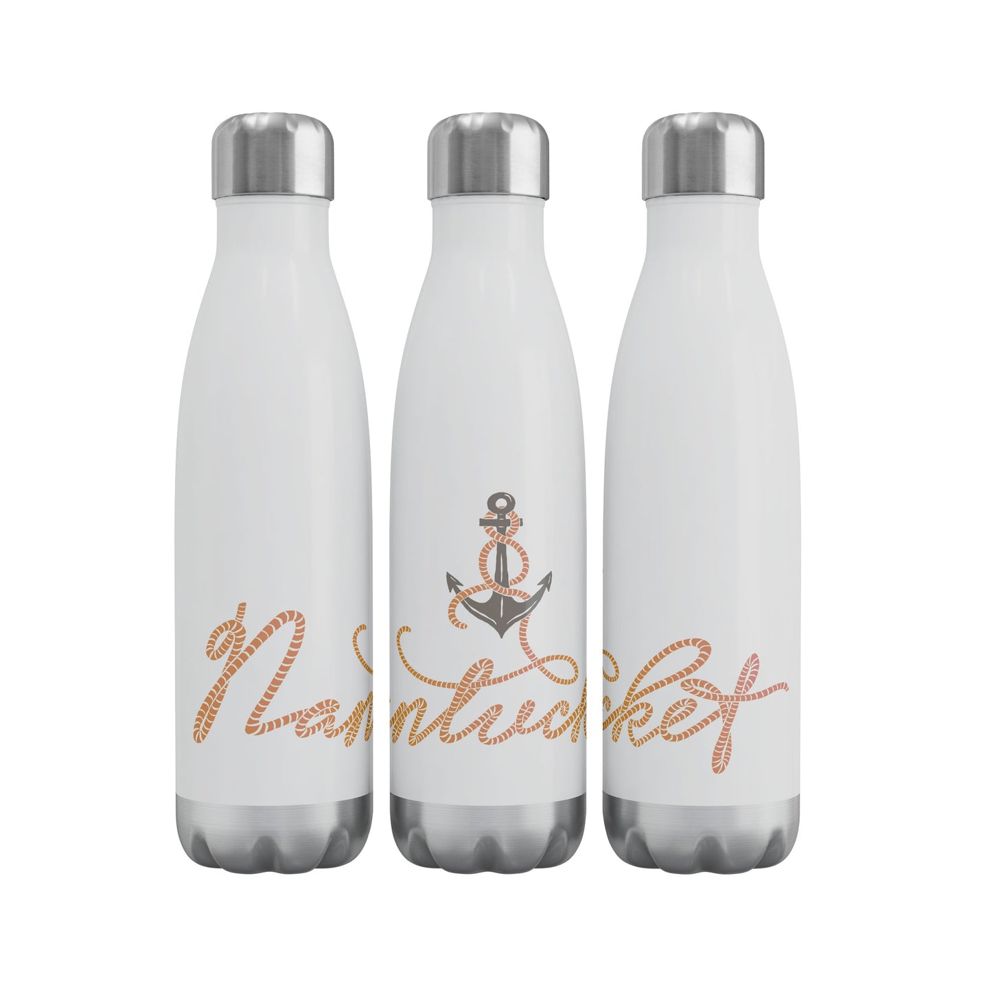 Anchored in Nantucket Water Bottle
