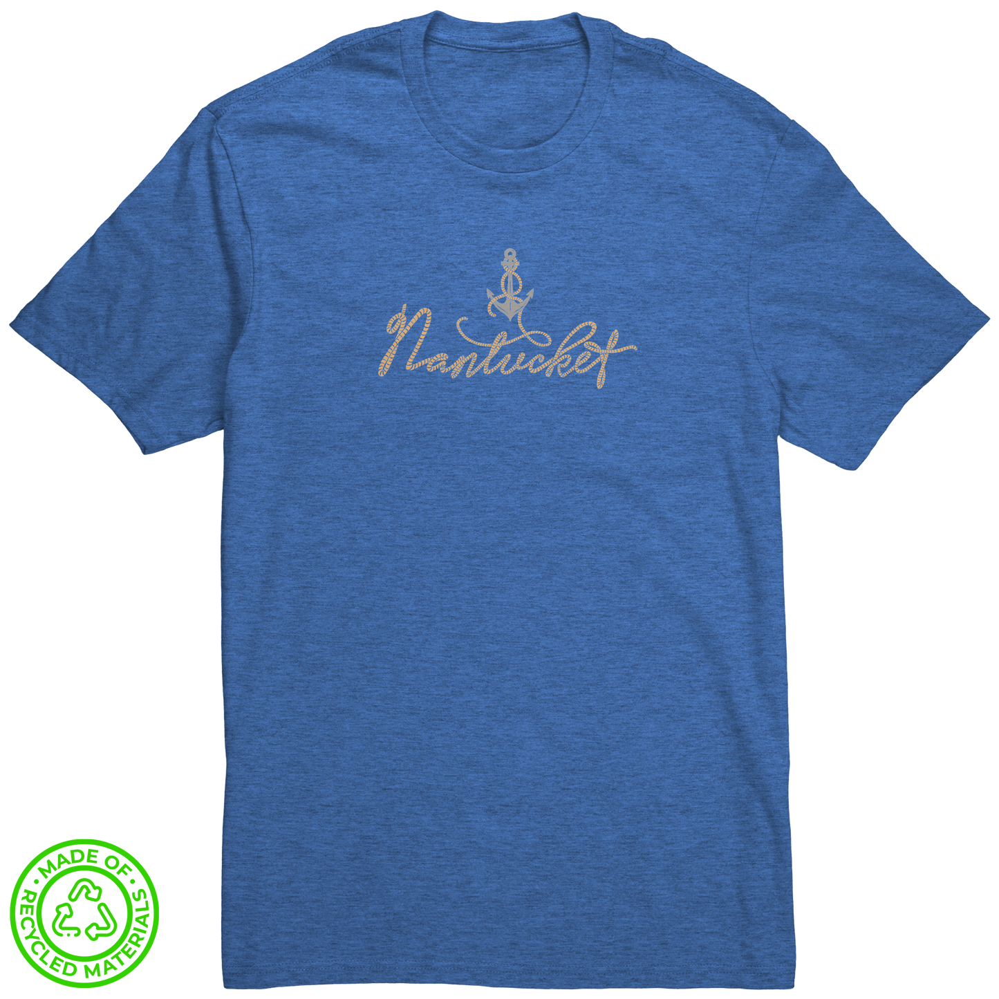 Anchored_in_Nantucket_Recycled_Tee_Re-Tee_Flat_Front_-_Blue_Heather_Mockup.png