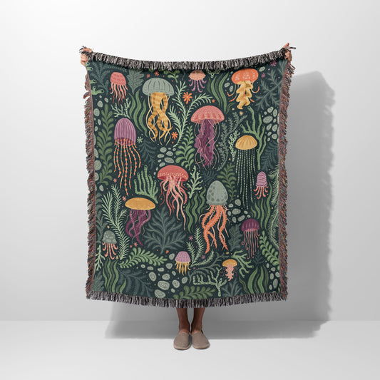 Jellyfish in the Seaweed Woven Blanket