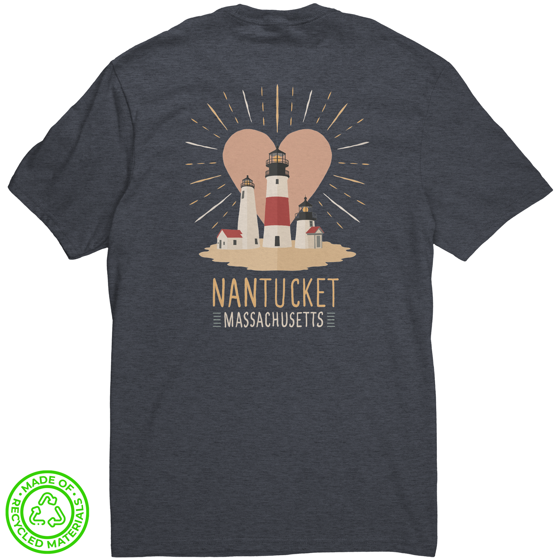 Love_Light_Nantucket_Recycled_Tee_Re-Tee_Flat_Back_-_Heathered_Navy_Mockup.png