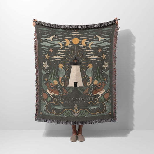 Magical Mattapoisett Woven Blanket