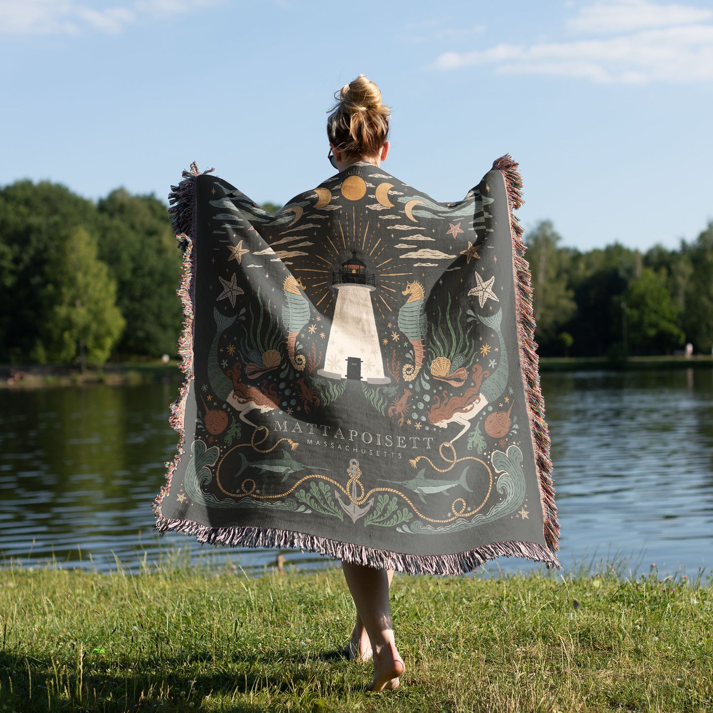 Magical Mattapoisett Woven Blanket