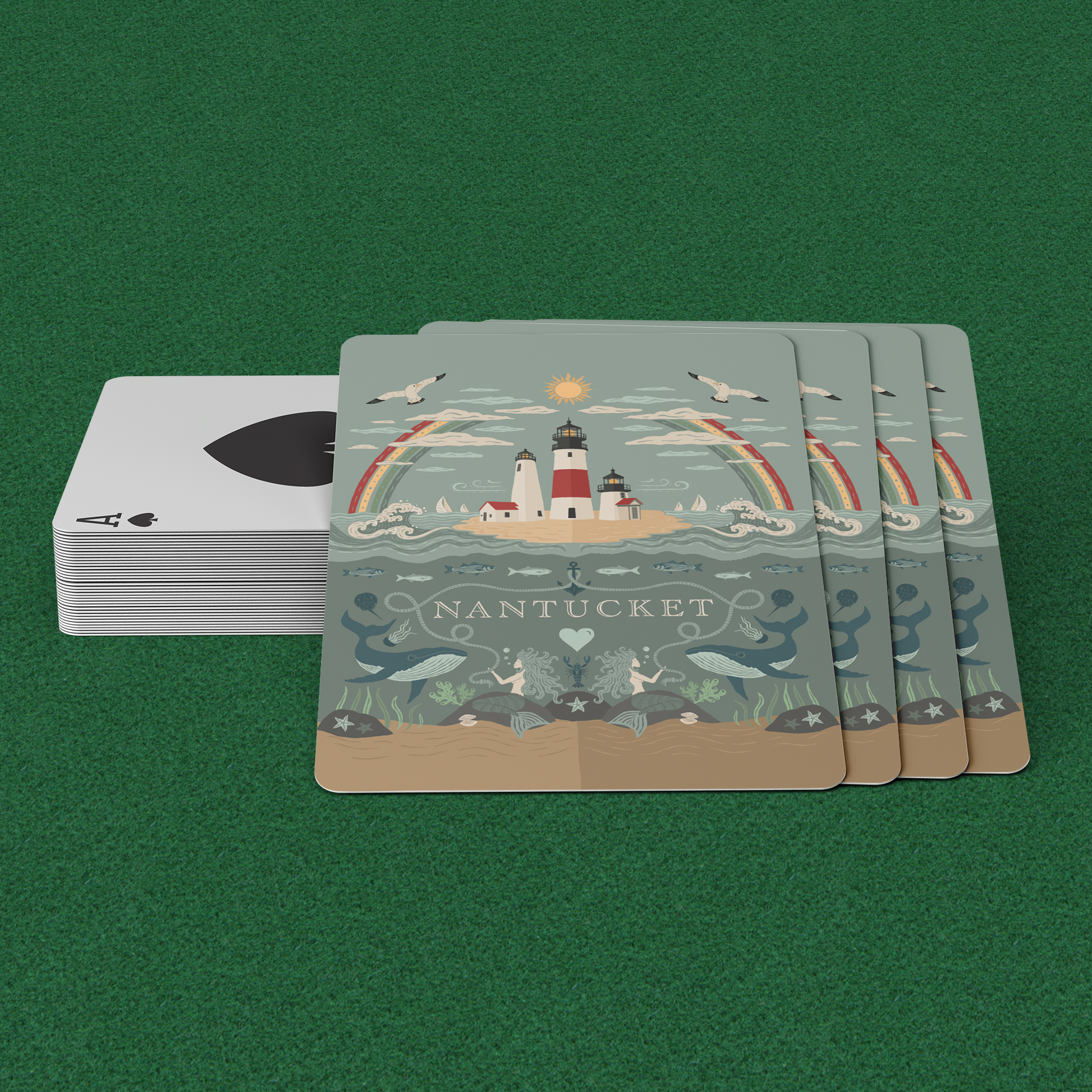 Nantucket_Playing_Cards_4_Cards_WDeck_Mockup.png