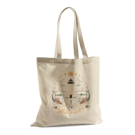 Nautical Mattapoisett Cotton Tote