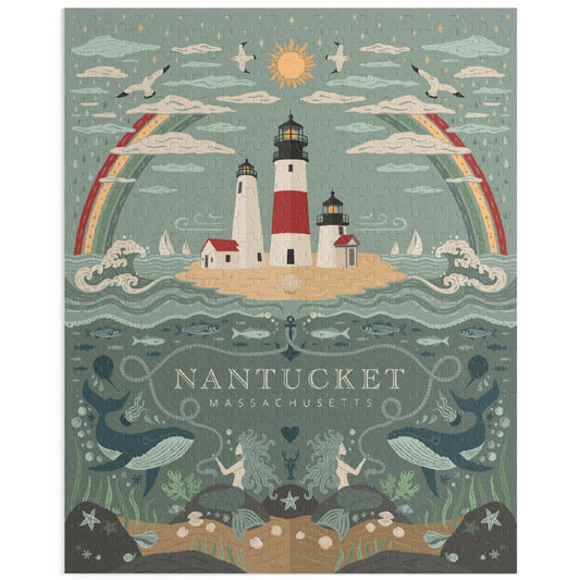 Nautical Nantucket Puzzle 500 pieces | Shining Tide Designs