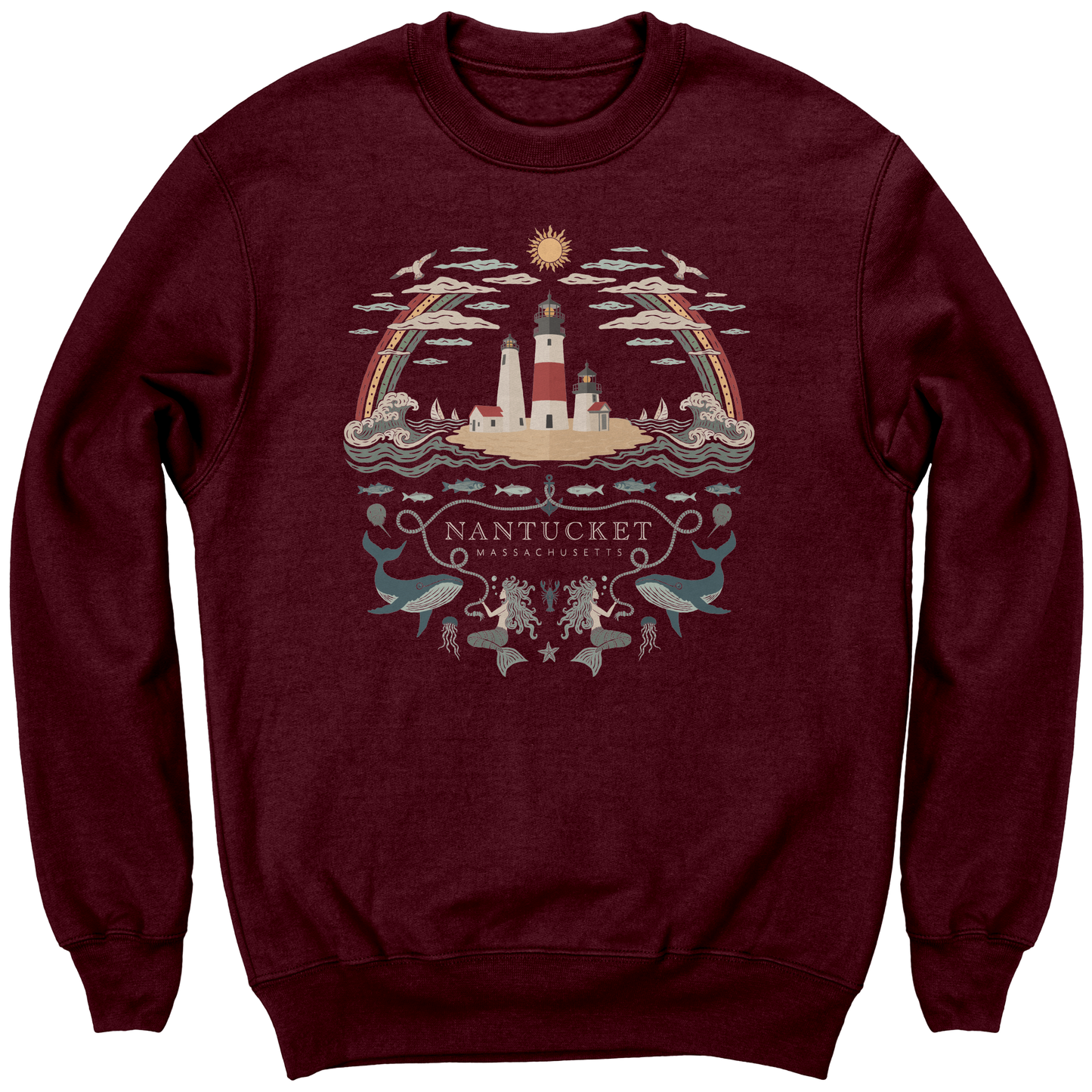 Nautical_Nantucket_Youth_Sweatshirt_Maroon_Front_Mockup.png