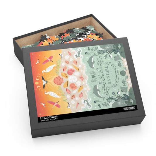 Sanibel Island Sunset Puzzle Box | Shining Tide Designs