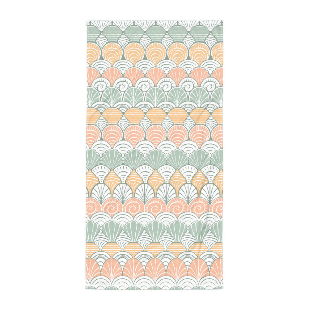 Seashell Pattern Beach Towel
