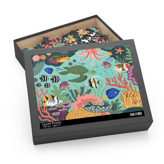 Tropical Coral Reef Puzzle | Shining Tide Designs